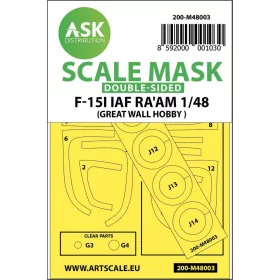   ASK mask 1:48 F-15I RaÂ'am double-sided painting mask for Great Wall Hobby