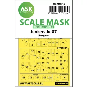   ASK mask 1:48 Junkers Ju 87D-3 double-sided painting mask for Hasegawa / Hobby2000