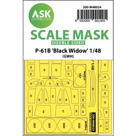 ASK mask 1:48 P-61 Black Widow double sided GWH