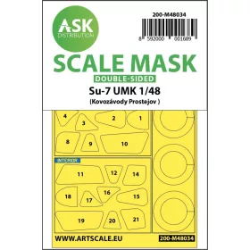 ASK mask 1:48 Su-7 UMK double-sided painting mask for KP