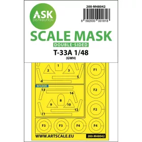   ASK mask 1:48 T-33A double-sided painting mask for Great Wall Hobby