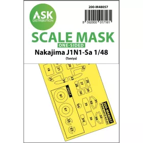   ASK mask 1:48 Nakajima J1N1-Sa one-sided express mask for Tamiya
