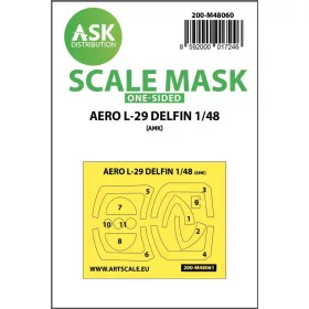   ASK mask 1:48 AERO L-29 DELFIN one-sided express mask for AMK