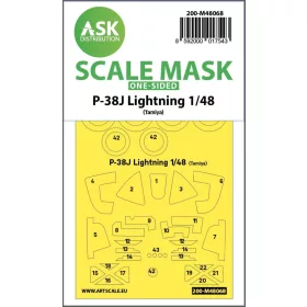 ASK mask 1:48 P-38J Lightning one-sided mask for Tamiya