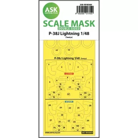 ASK mask 1:48 P-38J Lightning double-sided mask for Tamiya