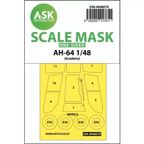 ASK mask 1:48 AH-64 one-sided mask for Academy