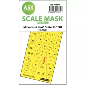   ASK mask 1:48 Mitsubishi Ki-46 Shitei III one-sided mask for Tamiya