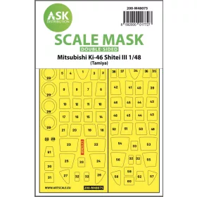   ASK mask 1:48 Mitsubishi Ki-46 Shitei III double-sided mask for Tamiya