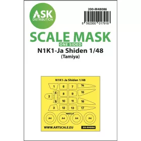   ASK mask 1:48 N1K1-Ja Shiden one-sided mask self-adhesive pre-cutted for Tamiya