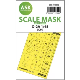   ASK mask 1:48 O-2A one-sided mask self-adhesive pre-cutted for ICM