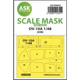   ASK mask 1:48 OV-10A one-sided mask self-adhesive pre-cutted for ICM