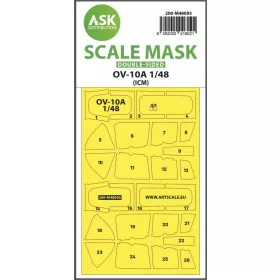   ASK mask 1:48 SAAB SK60 double-sided mask self-adhesive, pre-cutted for Pilot Replicas
