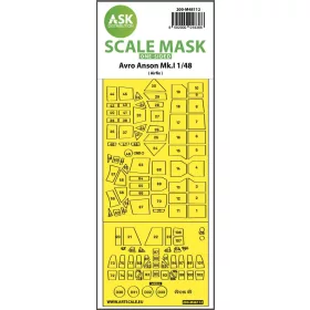   ASK mask 1:48 Avro Anson Mk.I one-sided express mask, self-adhesive and pre-cutted for Airfix