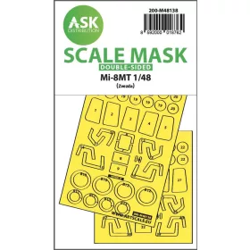   ASK mask 1:48 Mil Mi-8MT double-sided express fit mask for Zvezda