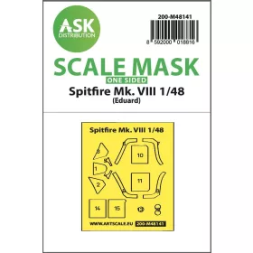   ASK mask 1:48 Spitfire Mk.VIII one-sided express fit mask for Eduard