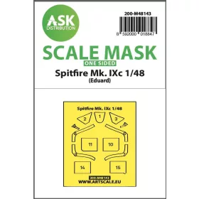   ASK mask 1:48 Spitfire Mk.IXc one-sided express fit mask for Eduard