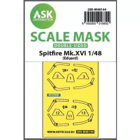   ASK mask 1:48 Spitfire Mk.XVI double-sided express fit mask for Eduard