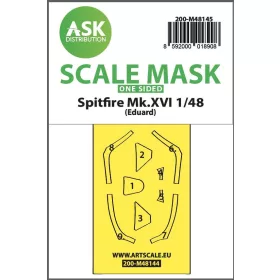   ASK mask 1:48 Spitfire Mk.XVI one-sided express fit mask for Eduard
