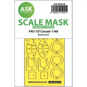   ASK mask 1:48 F4U-1D Corsair double-sided express mask for Hobby Boss