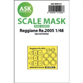  ASK mask 1:48 Reggiane Re.2005 one-sided fit express mask for Special Hobby