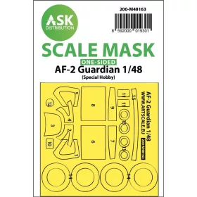   ASK mask 1:48 AF-2 Guardian one-sided fit express mask for Special Hobby