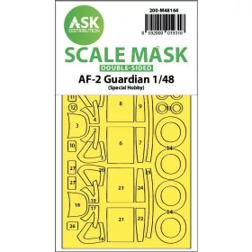   ASK mask 1:48 AF-2 Guardian double-sided fit express mask for Special Hobby