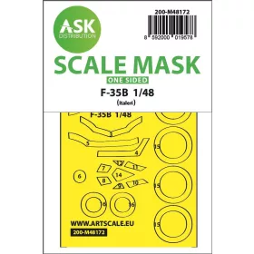 ASK mask 1:48 F-35B one-sided express fit mask for Italeri