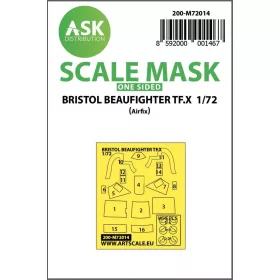   ASK mask 1:72 Bristol Beaufighter TF.X one-sided painting mask for Airfix