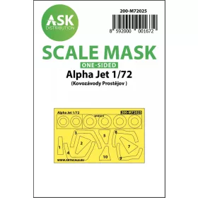   ASK mask 1:72 Alpha Jet one-sided painting mask for KPM Prostejov