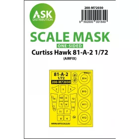   ASK mask 1:72 Curtiss Hawk 81-A-2 one-sided painting mask for Airfix