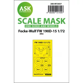   ASK mask 1:72 Focke-Wulf Fw 190D-15 one-sided painting mask for IBG