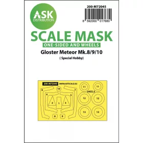   ASK mask 1:72 SAAB 37 Viggen double seater one-sided painting mask for Special Hobby