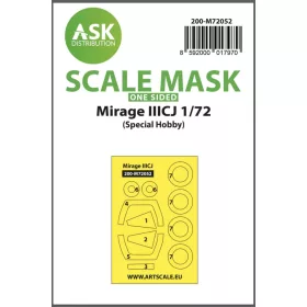   ASK mask 1:72 Mirage IIICJ one-sided painting express mask for Special Hobby
