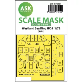   ASK mask 1:72 Westland Sea King HC.4 double-sided express fit mask for Airfix