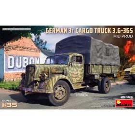 Miniart MT35456 1:35 GERMAN 3T CARGO TRUCK 3,6-36S MID PROD