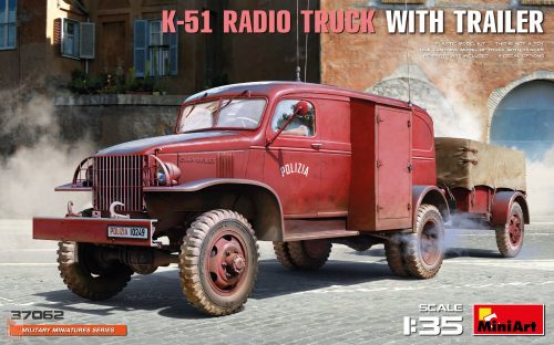 Miniart 37062 1:35 K-51 Radio Truck w/ Trailer