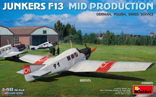 Miniart MT48005 1:48 Junkers F13. Mid Prod. German, Polish, Swiss Service