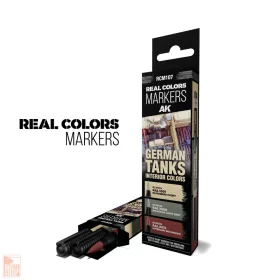   AK-Interactive RCM107 German Tanks Interior Colors - Set 3 Real Colors Markers