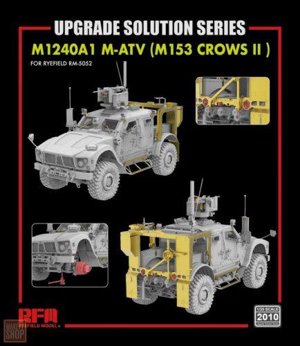 Ryefield model 1:35 Upgrade set for 5052 M1240A1 M-ATV (M153 CROWS II)