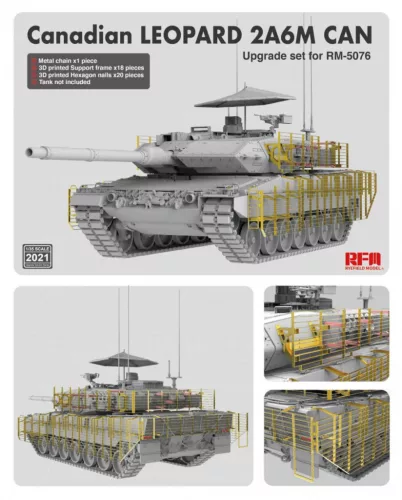 Ryefield model 1:35 Upgrade set for 5076 Canadian LEOPARD 2A6M CAN