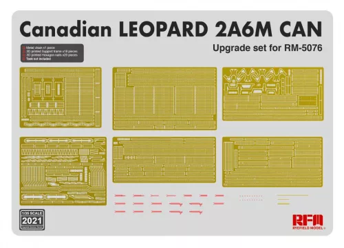 Ryefield model 1:35 Upgrade set for 5076 Canadian LEOPARD 2A6M CAN
