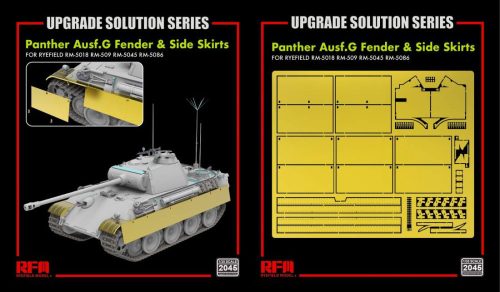 Ryefield model 1:35 Panther Ausf.G Fender & Side Skirts for 5018 5019 5045 5089