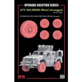   Ryefield model 1:35 Wheel set-sagged for JLTV (3D printed, Total 4 wheels)