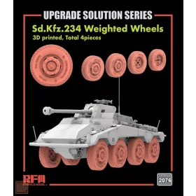   Ryefield model 2076 1:35 3D printed road wheels for Sd.Kfz.234/4 Type A, 8pcs