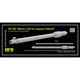   Ryefield model 2095 1:35 3D printed Gun barrel Rh-120 120mm L/55 for Leopard 2A6/A7, for RFM//Meng/Tamiya/Border