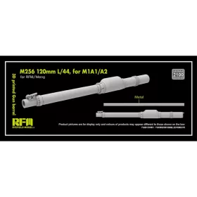   Ryefield model 2100 1:35 3D printed Gun barrel M256 120mm L/44 for M1A1/M1A2, for RFM/Meng
