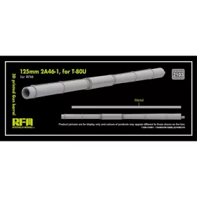   Ryefield model 2103 1:35 3D printed Gun barrel 125mm 2A46-1  for T-80U, for RFM