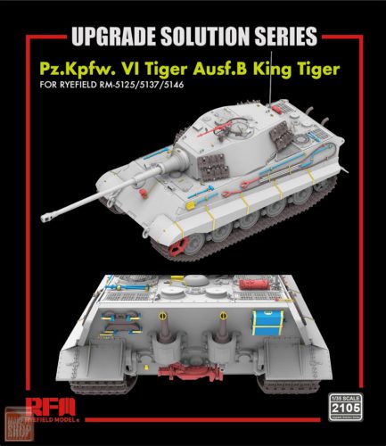 Ryefield model RM2105 1:35 Upgrade set for Kingtiger for RM5125/5137/5146