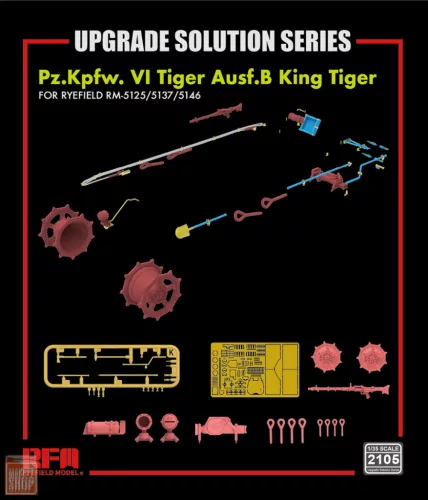 Ryefield model RM2105 1:35 Upgrade set for Kingtiger for RM5125/5137/5146