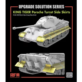   Ryefield model 1:35 Upgrade set for 5164/5165 KING TIGER Porsche Turret side skirts